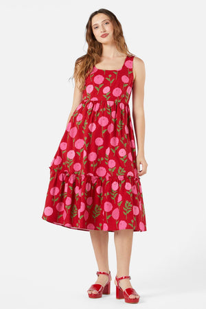 Princess Highway - Marie Fleur Midi Dress - red