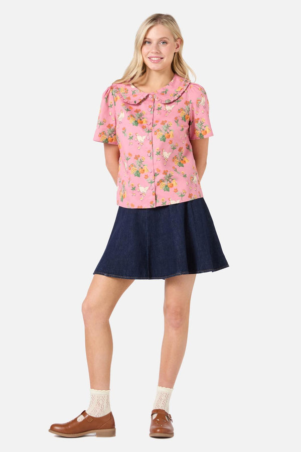 Chickens Short Sleeve Blouse – Princess Highway