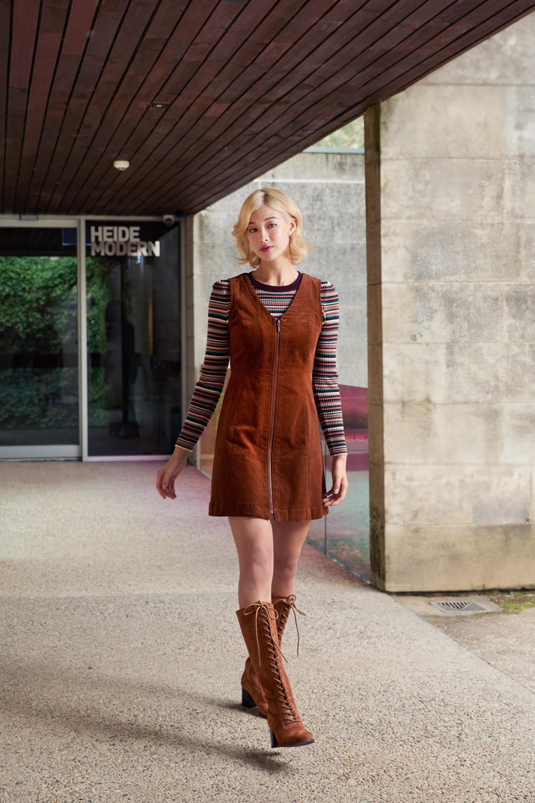 Honey Cord Pinafore – Princess Highway - Main Image