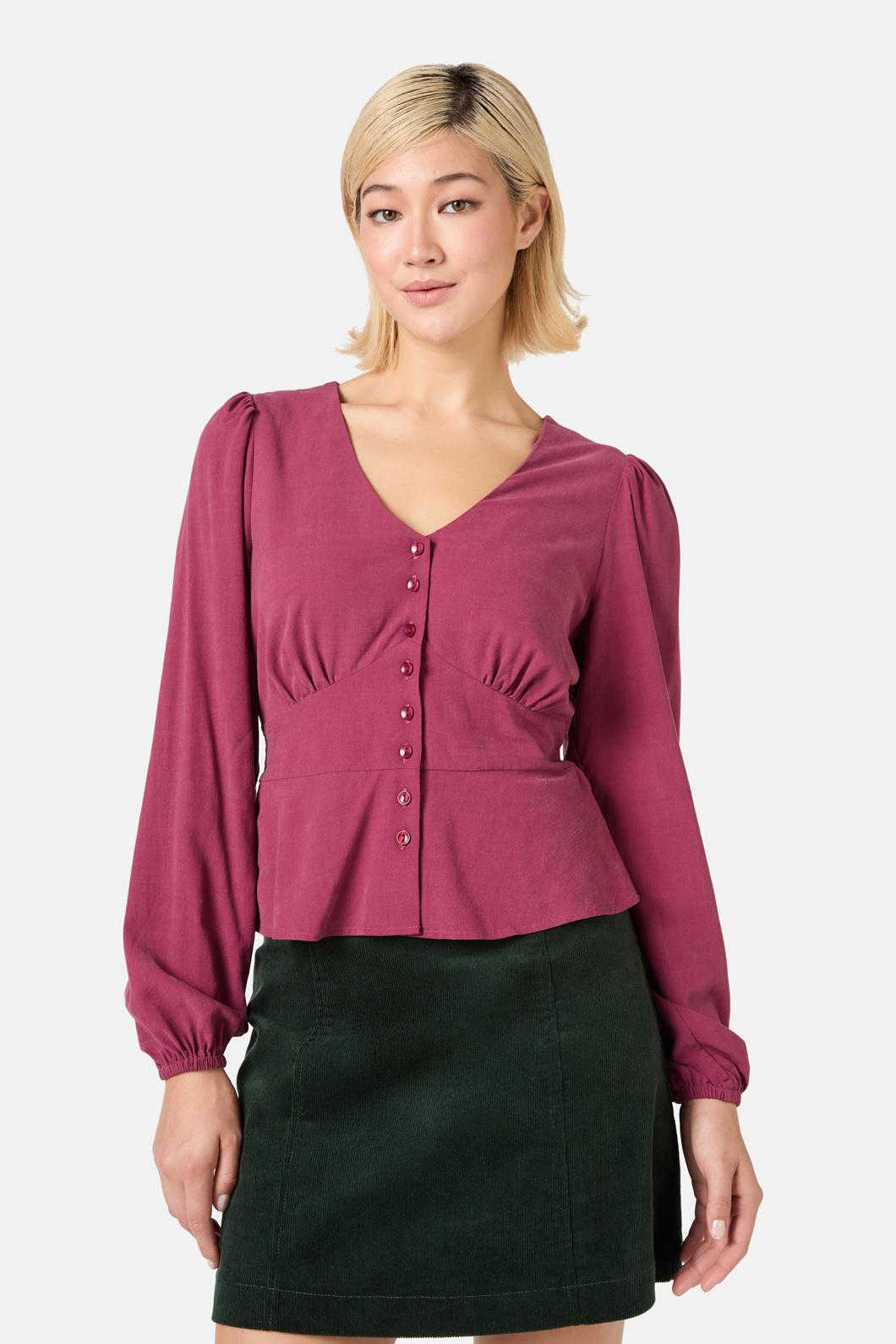 Princess Highway - Grace Long Sleeve Top - wine