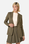 Princess Highway - Abby Pinstripe Jacket - olive