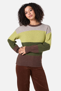 Princess Highway - Arla Stripe Knit Jumper - green