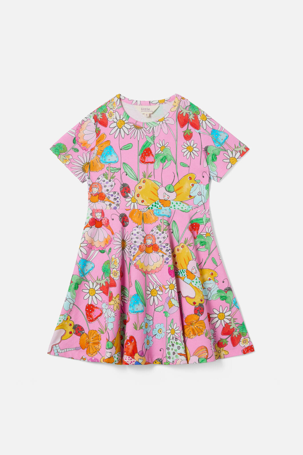 Princess Highway - Fairies Kids Skater Dress - pink