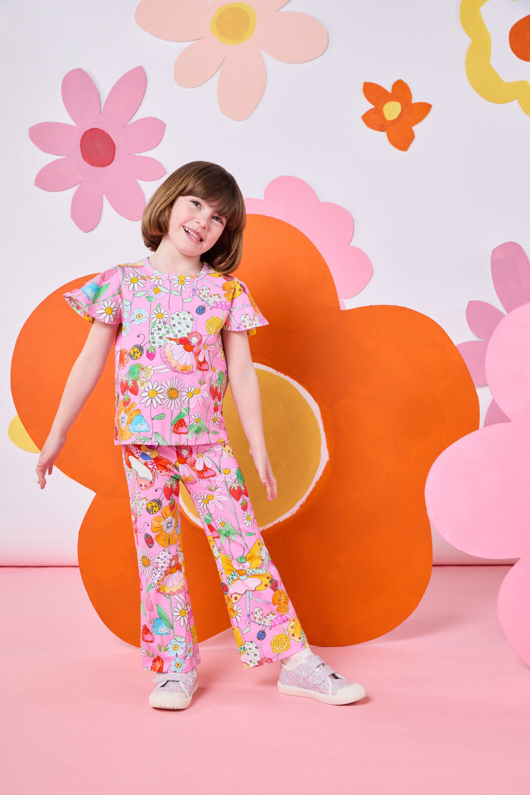 Princess Highway - Fairies Kids Flared Legging - pink