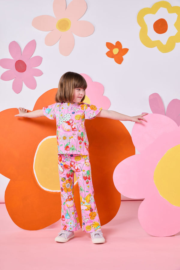 Princess Highway - Fairies Kids Flared Legging - pink