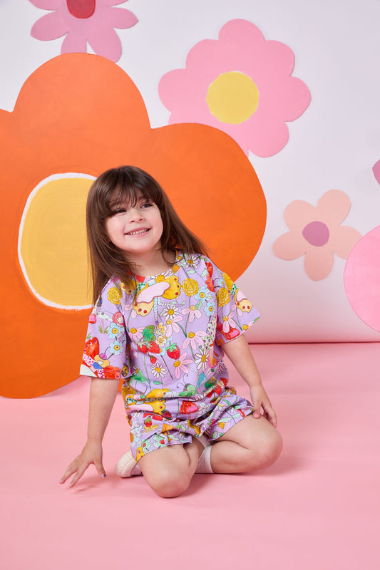 Princess Highway - Fairies Kids SS Tee - lilac