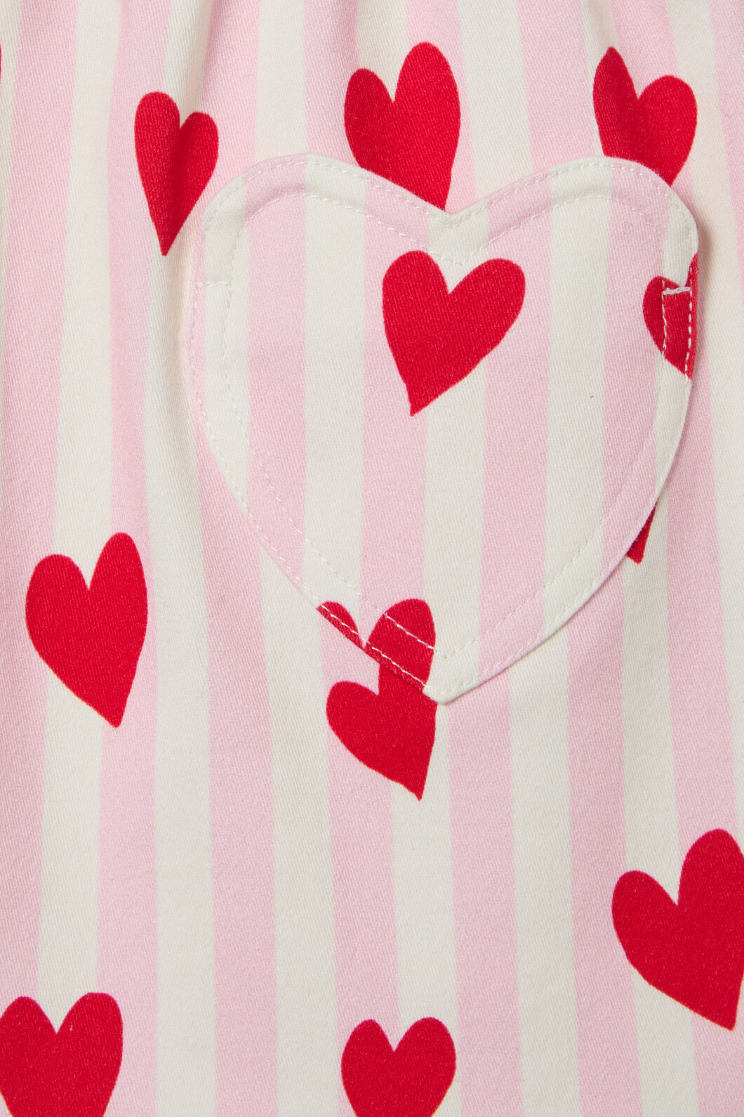 Princess Highway - Heart Stripe Kids Skirt - pink