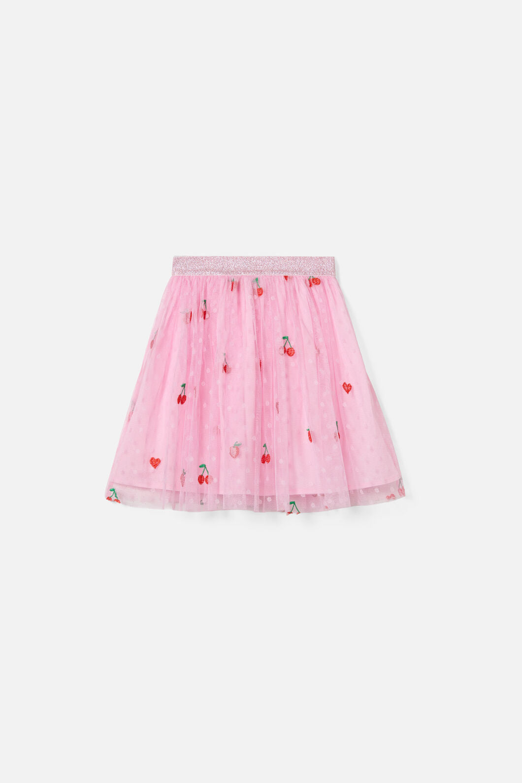 Princess Highway - Cherry Emb Kids Skirt - pink