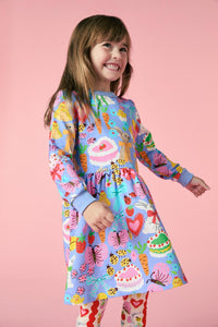 Princess Highway - Bunny Love Kids Dress - blue