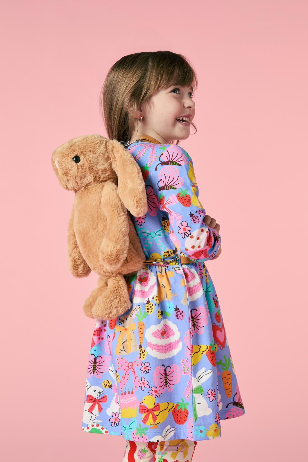 Princess Highway - Bunny Love Kids Dress - blue