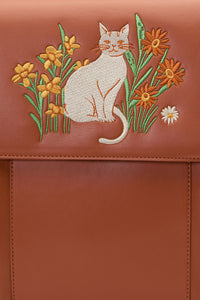 Princess Highway - Cat & Flora Embroidery Backpac - tan
