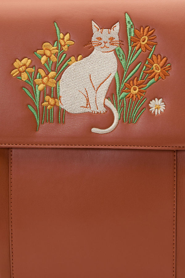 Princess Highway - Cat & Flora Embroidery Backpac - tan