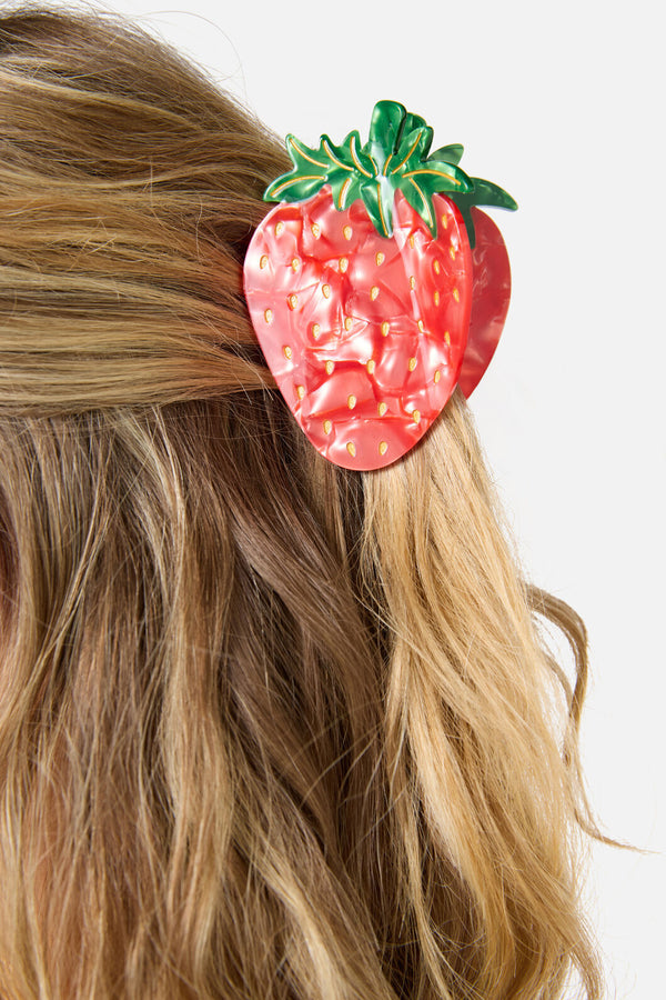 Princess Highway - Strawberry Claw Clip - red