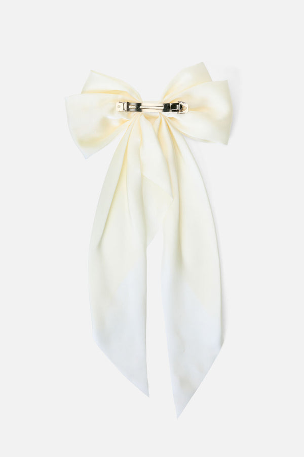 Princess Highway - Cream Long Satin Barrette Clip - cream