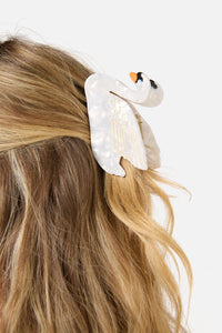 Princess Highway - White Swan Claw Clip - white