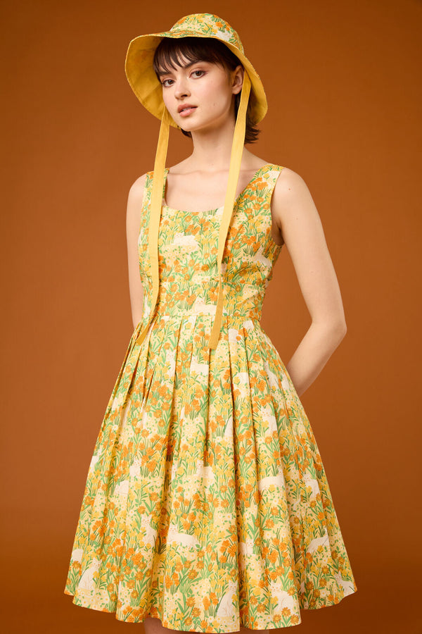 Princess Highway - Cat & Flora Reversible Hat - yellow