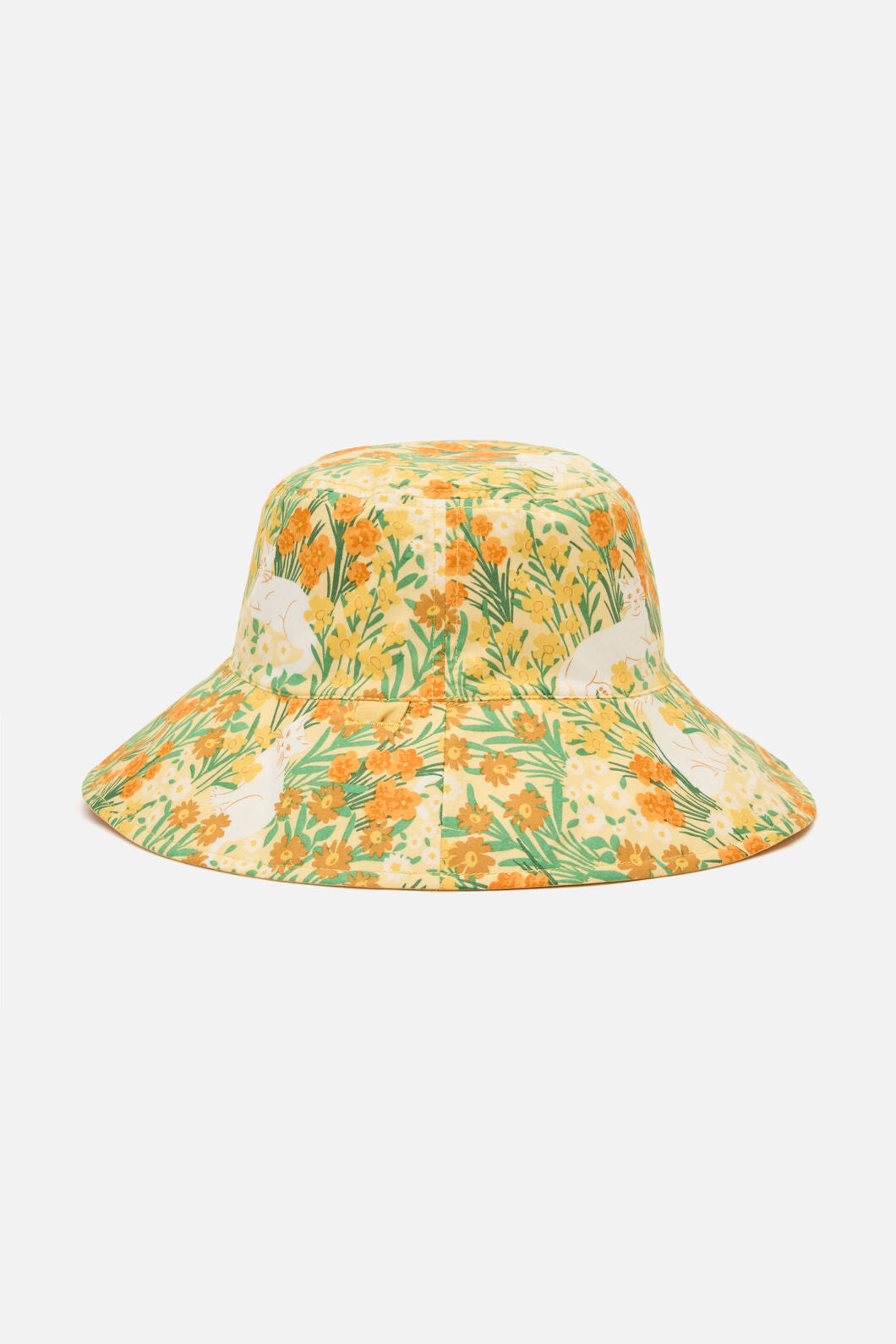Princess Highway - Cat & Flora Reversible Hat - yellow