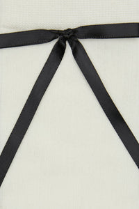 Princess Highway - White Knee High Rib Bow Sock - white