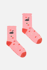 Princess Highway - Swan Sock - pink
