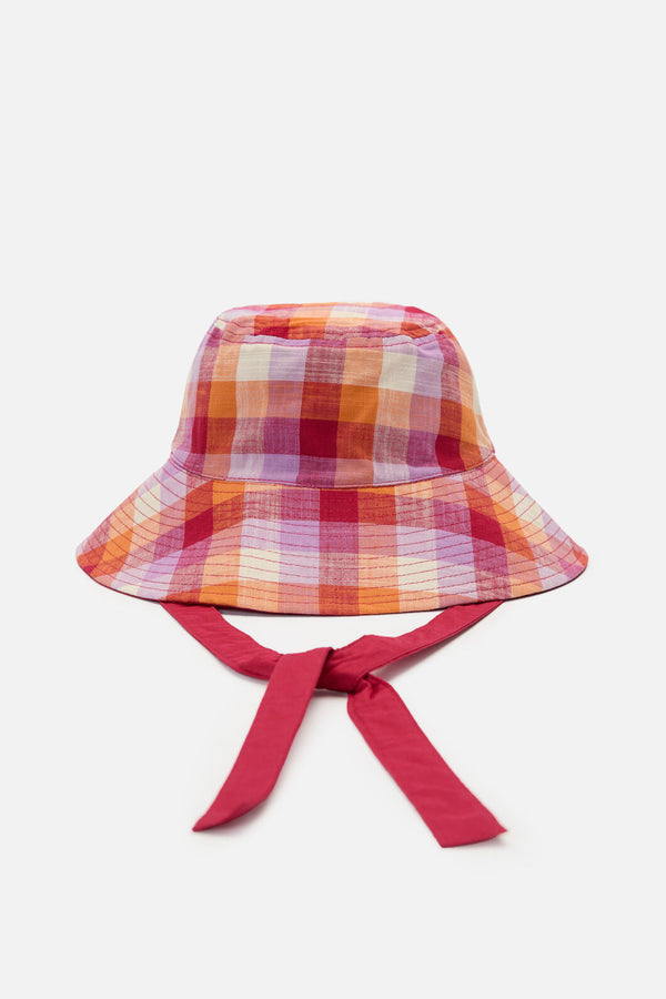 Princess Highway - Cassie Check Reversible Hat - red