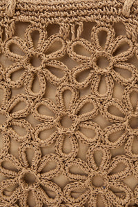 Princess Highway - Tan Flower Straw Bag - tan