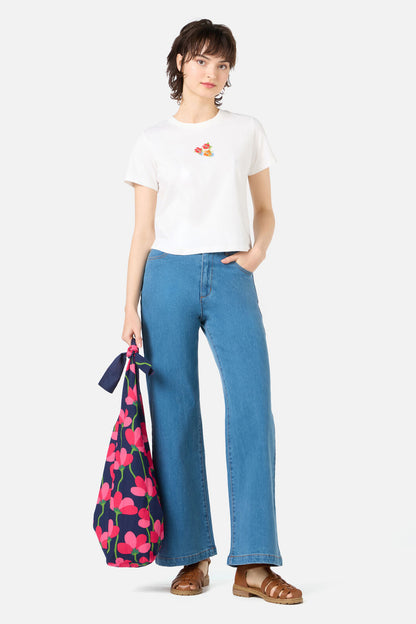 Princess Highway - Lulu Floral Slouchy Bag - navy