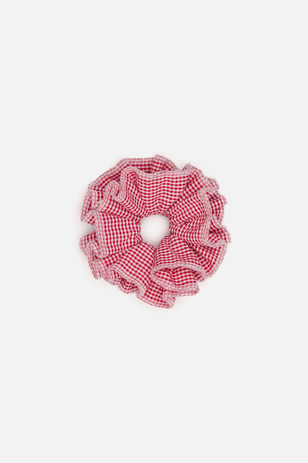 Princess Highway - Red Gingham Scrunchie - red