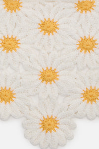 Princess Highway - Daisy Crochet Head Scarf - white