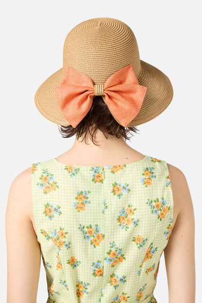 Princess Highway - Bow Cut Out Sun Hat - peach