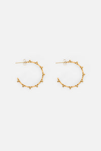 Princess Highway - Daisy Hoop Earrings - gold