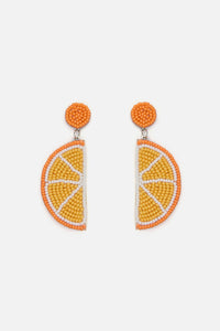 Princess Highway - Orange Beaded Earrings - orange