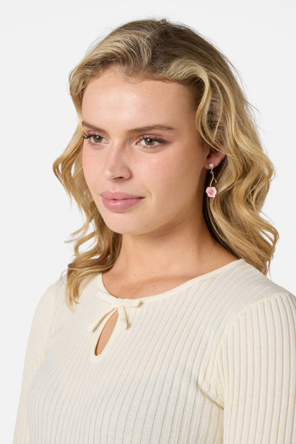 Princess Highway - Gentle Floral Earrings - pink