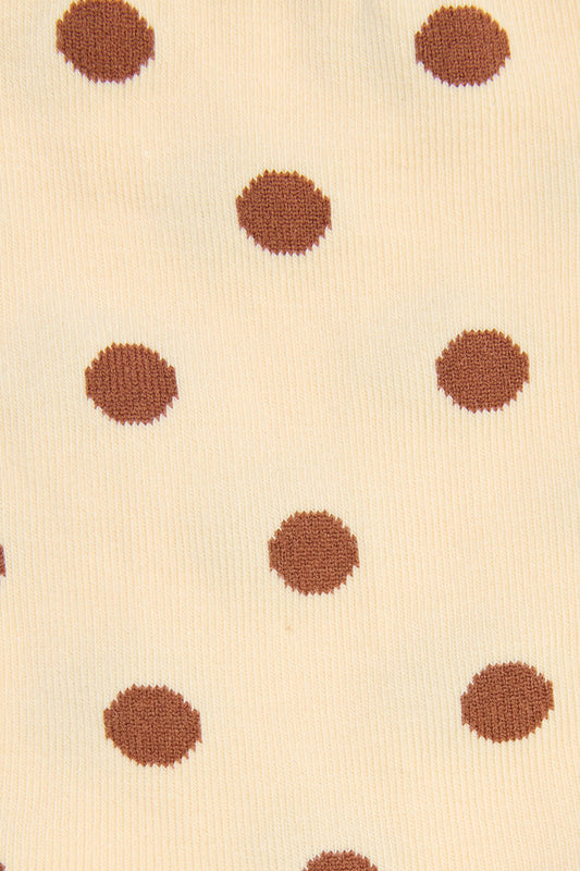 Princess Highway - Chocolate Spot Socks - cream