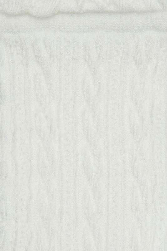 Princess Highway - White Textured Frill Sock - white