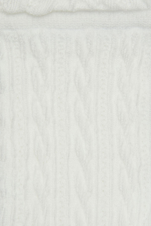 Princess Highway - White Textured Frill Sock - white