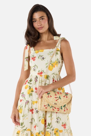 Princess Highway - Cherry Straw Bag - natural
