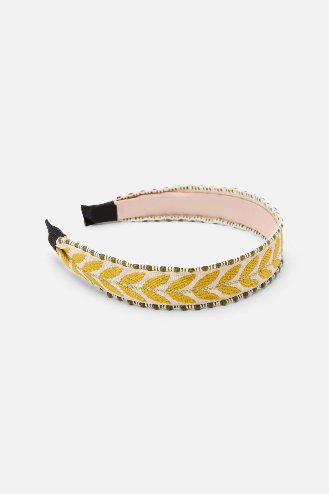 Princess Highway - Yellow Embroidered Headband - yellow