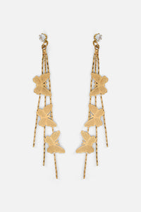 Princess Highway - Butterfly Drop Earrings - gold