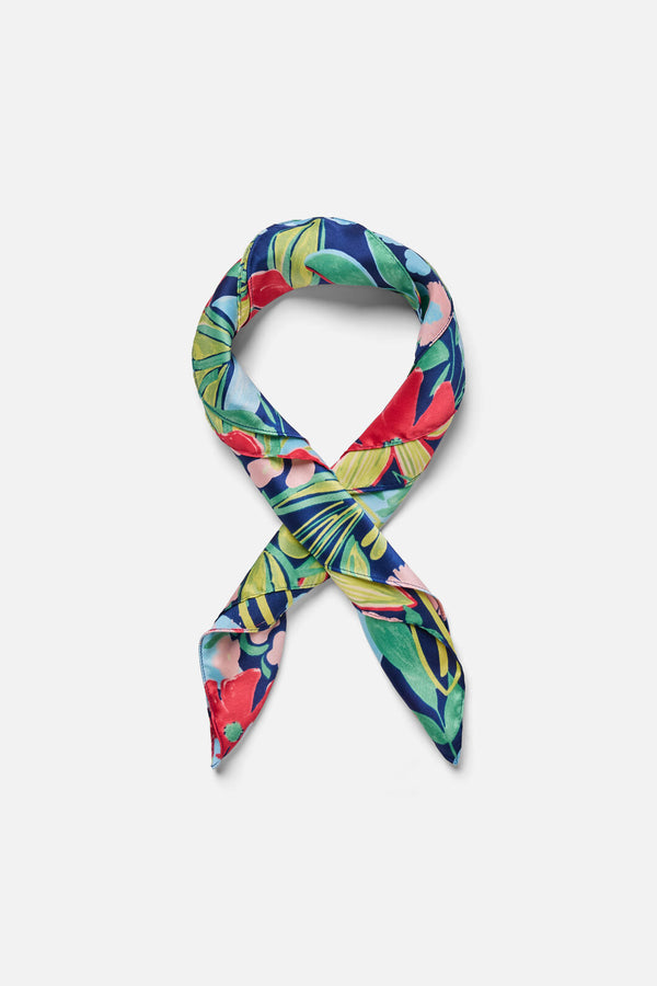 Princess Highway - Alexa Satin Scarf - blue