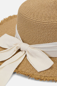 Princess Highway - Contrast Bow Sun Hat - natural