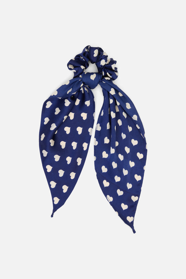 Princess Highway - Sweet Heart Scarf Scrunchie - navy
