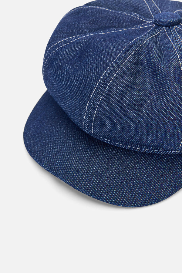 Princess Highway - Denim Page Boy Hat - navy