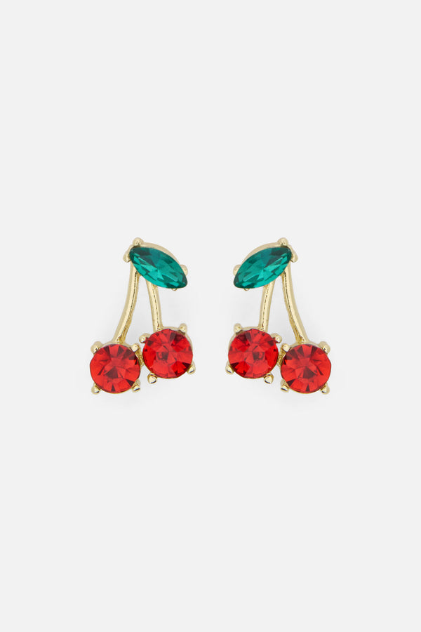 Princess Highway - Cherry Earrings - gold