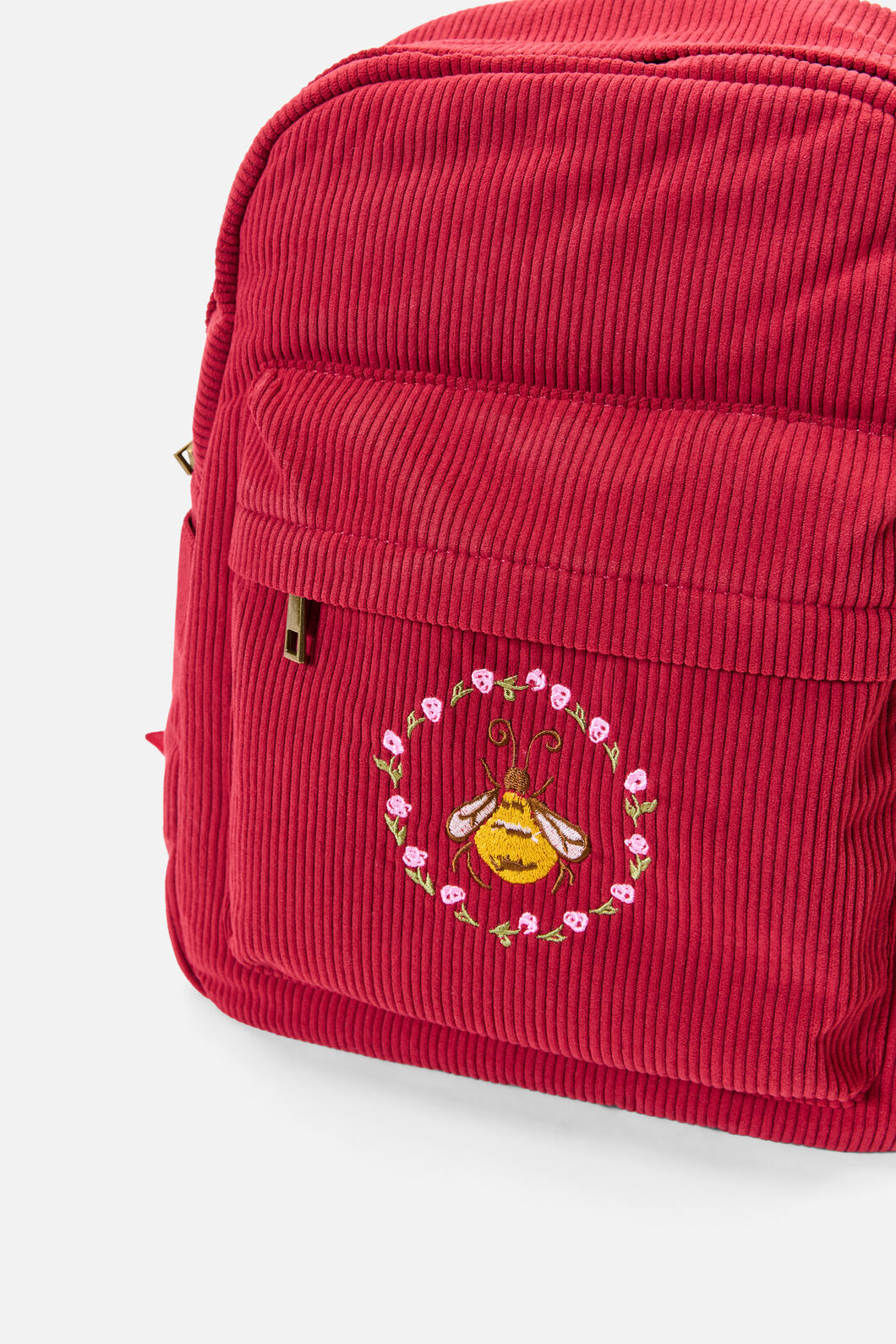 Princess Highway - Honey Bee Cord Backpack - dark-red