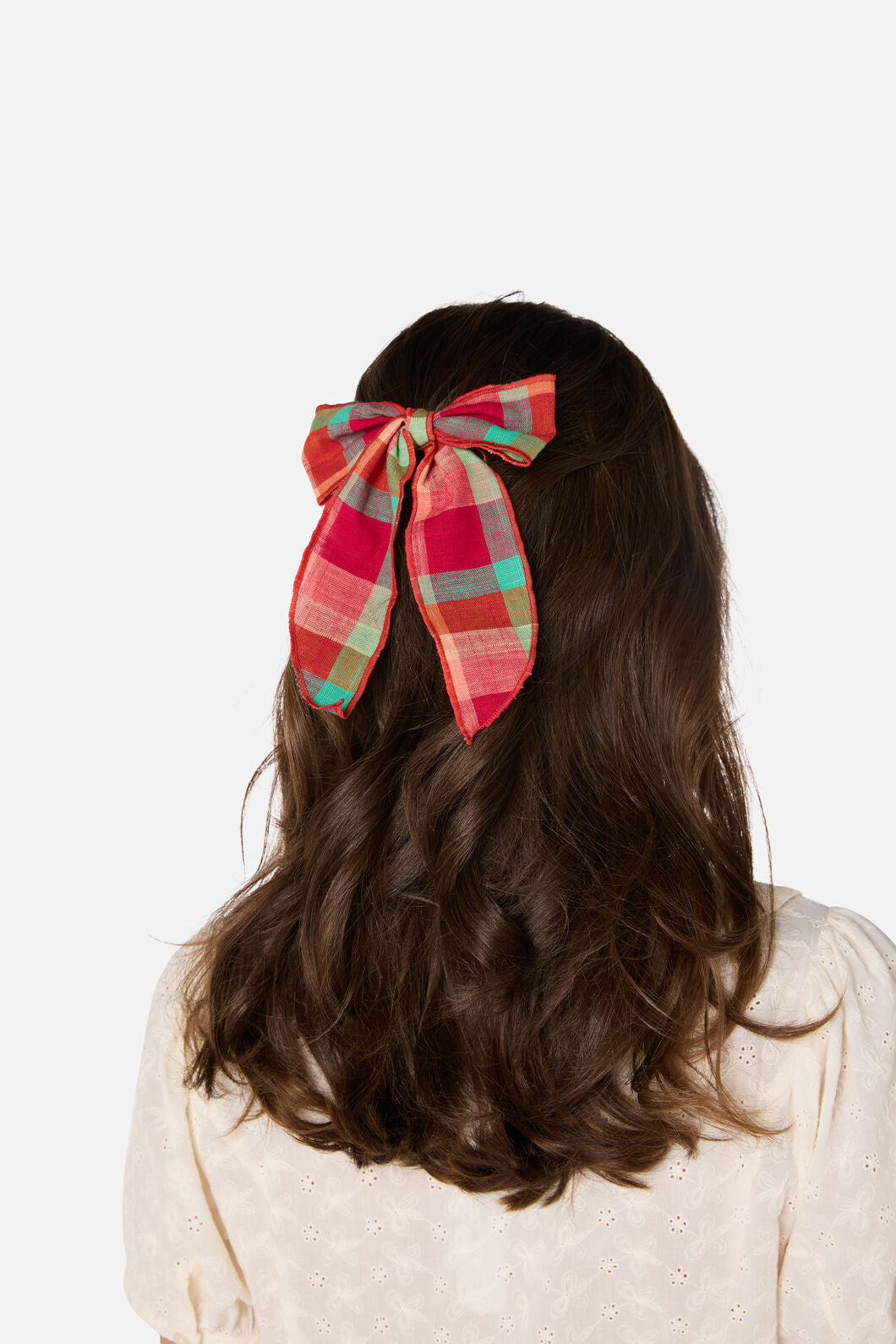 Princess Highway - Piper Check Barrette Bow - pink