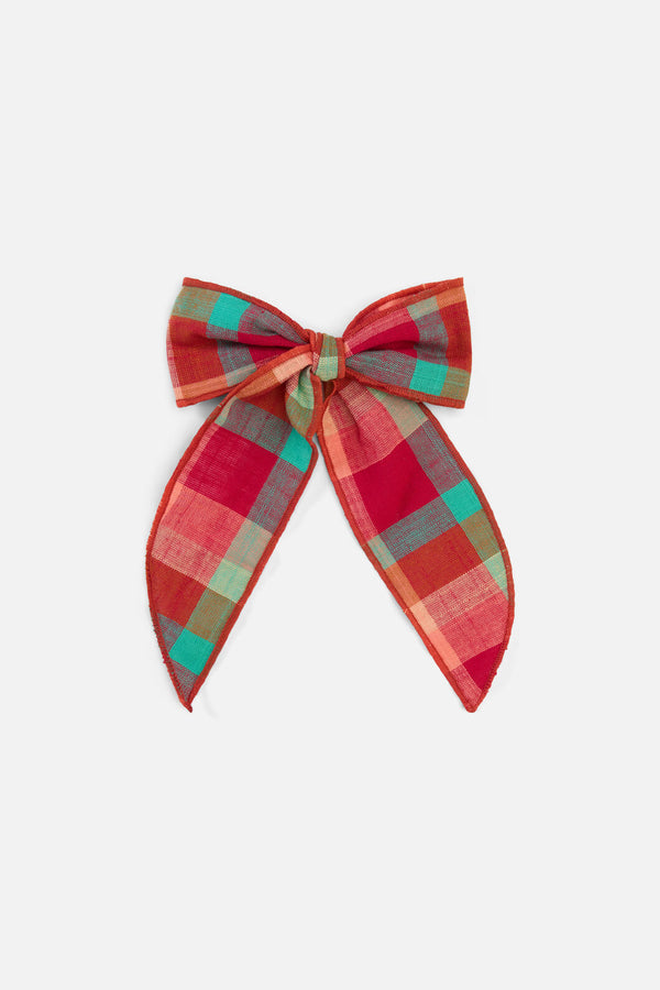 Princess Highway - Piper Check Barrette Bow - pink