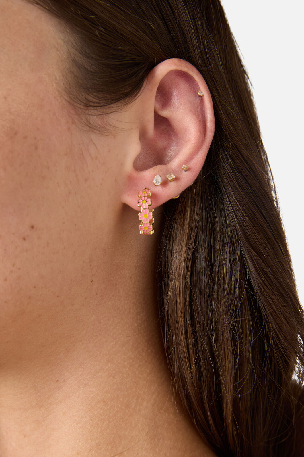 Princess Highway - Daisy Sleeper Earrings - pink