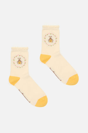 Princess Highway - Honey Bee Sock - cream