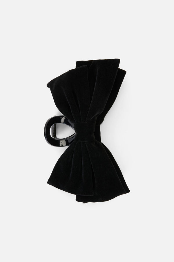 Princess Highway - Black Velvet Claw Clip - black