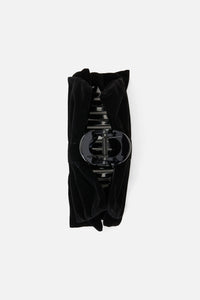 Princess Highway - Black Velvet Claw Clip - black